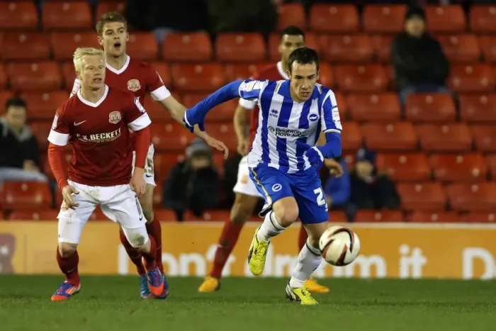Framed Print : David Lopez in Action: Barnsley vs. Brighton & Hove Albion, March 12, 2013 Framed Print : David Lopez in Action: Barnsley vs. Brighton & Hove Albion, March 12, 2013