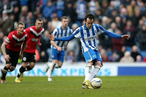 David Lopez Scores Albion's Fourth Goal vs. Huddersfield Town (02-03-2013, Amex Stadium)