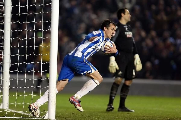 David Lopez Scores Dramatic Penalty for Brighton & Hove Albion Against Millwall, December 18, 2012
