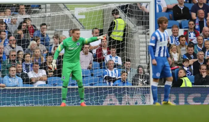 Framed Print : David Stockdale in Action: Brighton and Hove Albion vs. Middlesbrough, October 18, 2014 Framed Print : David Stockdale in Action: Brighton and Hove Albion vs. Middlesbrough, October 18, 2014