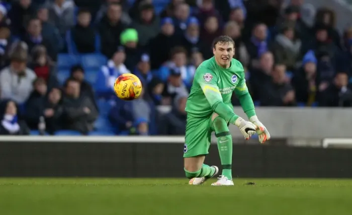 Framed Print : David Stockdale in Action: Brighton & Hove Albion vs. Reading, December 2014 Framed Print : David Stockdale in Action: Brighton & Hove Albion vs. Reading, December 2014
