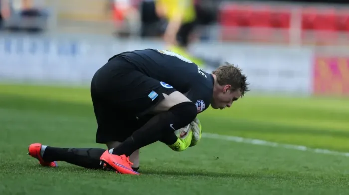 Framed Print : David Stockdale: In Action for Brighton and Hove Albion vs. Rotherham United, Sky Bet Championship, 6th April 2015 Framed Print : David Stockdale: In Action for Brighton and Hove Albion vs. Rotherham United, Sky Bet Championship, 6th April 2015