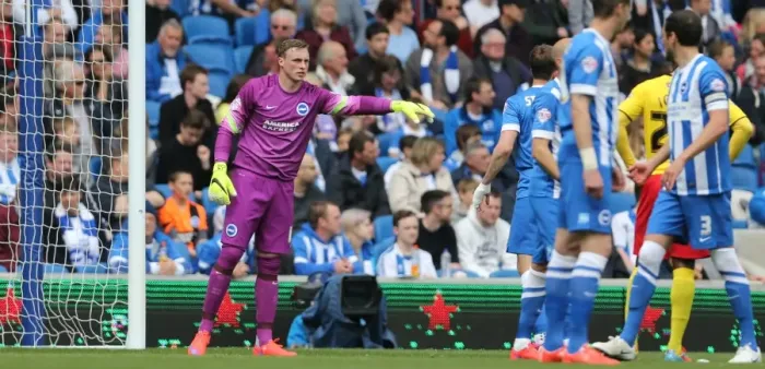 Framed Print : David Stockdale in Action: Brighton & Hove Albion vs. Watford (25APR15) Framed Print : David Stockdale in Action: Brighton & Hove Albion vs. Watford (25APR15)