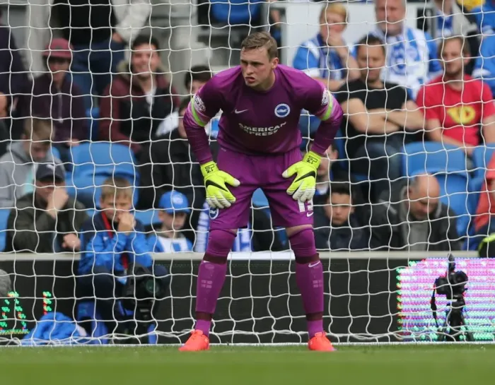 Framed Print : David Stockdale in Action: Brighton and Hove Albion vs. Watford, Sky Bet Championship 2015 (25APR15) Framed Print : David Stockdale in Action: Brighton and Hove Albion vs. Watford, Sky Bet Championship 2015 (25APR15)