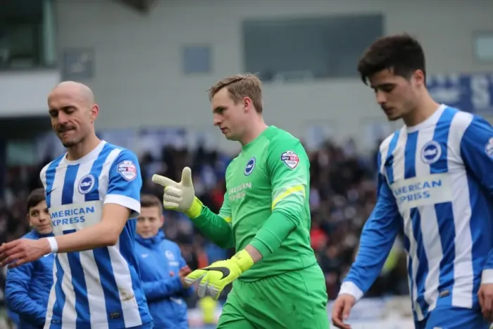 Framed Print : David Stockdale in Action: Brighton & Hove Albion vs Birmingham City (21FEB15) Framed Print : David Stockdale in Action: Brighton & Hove Albion vs Birmingham City (21FEB15)