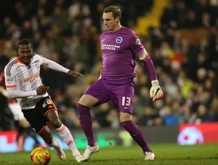 Framed Print : David Stockdale in Action: Fulham vs. Brighton & Hove Albion, Craven Cottage (29DEC14) Framed Print : David Stockdale in Action: Fulham vs. Brighton & Hove Albion, Craven Cottage (29DEC14)