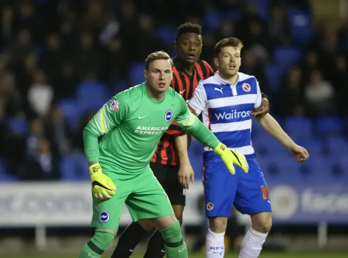 Framed Print : David Stockdale in Action: Reading vs. Brighton and Hove Albion, Championship Clash at Madejski Stadium (10MAR15) Framed Print : David Stockdale in Action: Reading vs. Brighton and Hove Albion, Championship Clash at Madejski Stadium (10MAR15)