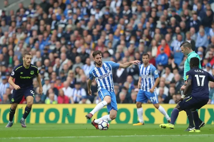 Framed Print : Davy Propper in Action: Brighton and Hove Albion vs. Everton, Premier League (12th August 2017) Framed Print : Davy Propper in Action: Brighton and Hove Albion vs. Everton, Premier League (12th August 2017)