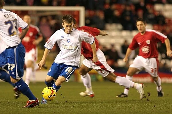 Dean Cox in action at the Bristol City JPT defeat on 23JAN07