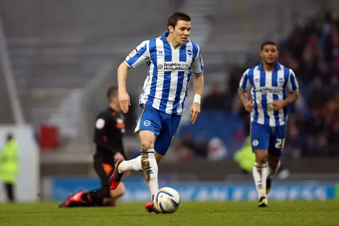 Framed Print : Dean Hammond: In Action for Brighton & Hove Albion Against Derby County, Npower Championship (January 12, 2013) Framed Print : Dean Hammond: In Action for Brighton & Hove Albion Against Derby County, Npower Championship (January 12, 2013)