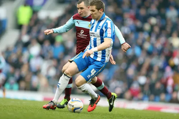 Framed Print : Dean Hammond in Action: Brighton & Hove Albion vs. Burnley, Npower Championship, Amex Stadium, February 23, 2013 Framed Print : Dean Hammond in Action: Brighton & Hove Albion vs. Burnley, Npower Championship, Amex Stadium, February 23, 2013