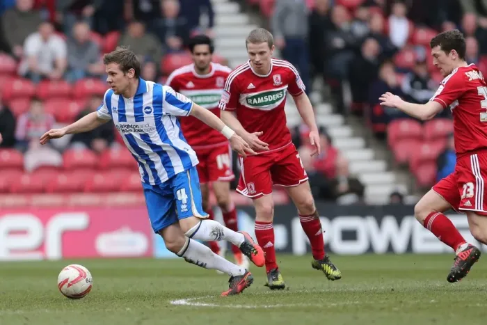 Framed Print : Dean Hammond in Action: Middlesbrough vs. Brighton & Hove Albion, Championship Clash at Riverside Stadium (April 13, 2013) Framed Print : Dean Hammond in Action: Middlesbrough vs. Brighton & Hove Albion, Championship Clash at Riverside Stadium (April 13, 2013)