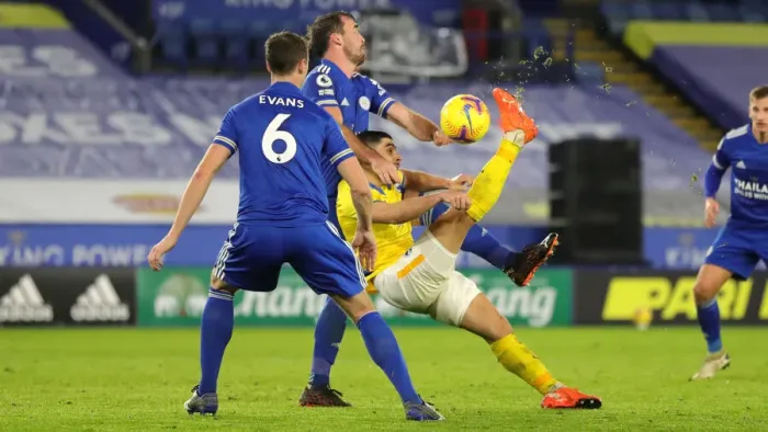 Framed Print : Decisive Clash: Premier League Showdown between Leicester City and Brighton & Hove Albion - 13th December 2020