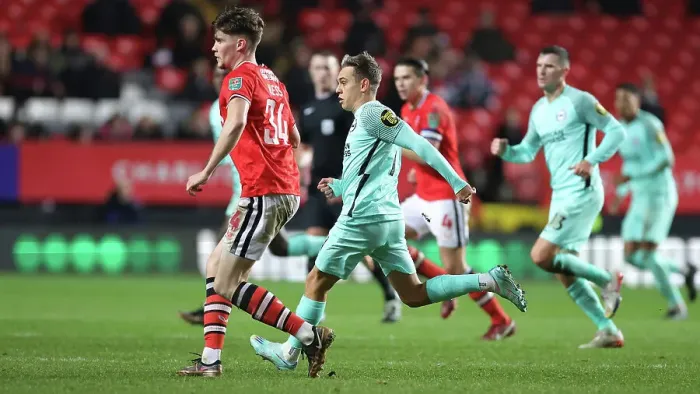 Framed Print : Decisive Moment: Charlton Athletic vs. Brighton & Hove Albion in the Carabao Cup (21DEC22) Framed Print : Decisive Moment: Charlton Athletic vs. Brighton & Hove Albion in the Carabao Cup (21DEC22)