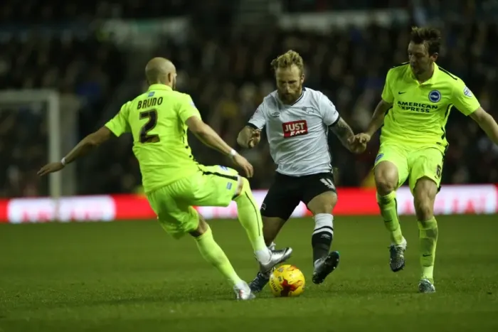 Framed Print : Decisive Moment: Derby County vs. Brighton and Hove Albion in Sky Bet Championship (12 / 12 / 2015) Framed Print : Decisive Moment: Derby County vs. Brighton and Hove Albion in Sky Bet Championship (12 / 12 / 2015)