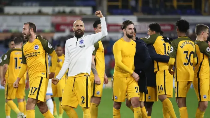 Framed Print : Decisive Moment: Huddersfield vs. Brighton & Hove Albion - Premier League Clash (1st December 2018)