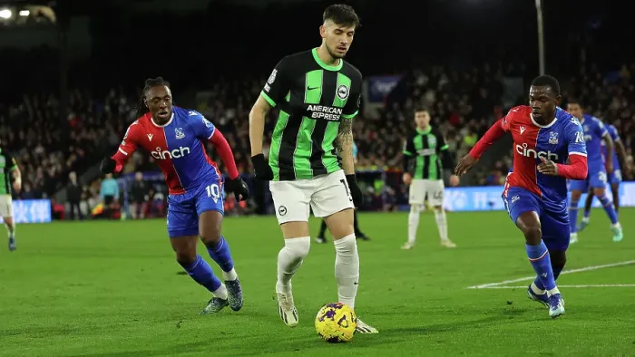 Framed Print : Decisive Moment: Intense Crystal Palace vs. Brighton & Hove Albion Rivalry in the Premier League 2023 / 24 Framed Print : Decisive Moment: Intense Crystal Palace vs. Brighton & Hove Albion Rivalry in the Premier League 2023 / 24