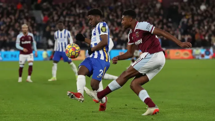 Framed Print : Decisive Moment: Premier League Showdown - West Ham United vs. Brighton and Hove Albion, 1st December 2021 Framed Print : Decisive Moment: Premier League Showdown - West Ham United vs. Brighton and Hove Albion, 1st December 2021