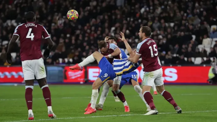Framed Print : Decisive Moment: West Ham vs. Brighton - Premier League Clash (01DEC21) Framed Print : Decisive Moment: West Ham vs. Brighton - Premier League Clash (01DEC21)