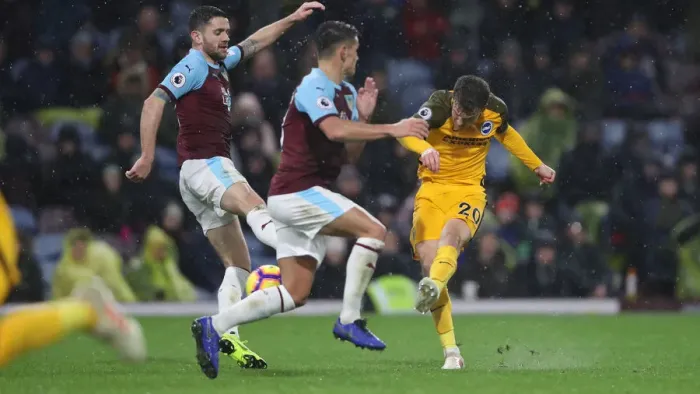 Framed Print : Decisive Moments: Burnley vs. Brighton & Hove Albion at Turf Moor (08DEC18)