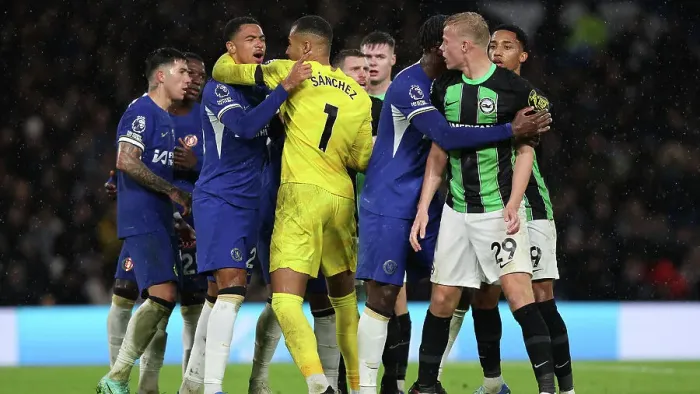 Framed Print : Decisive Moments: Chelsea vs. Brighton & Hove Albion at Stamford Bridge (03DEC23) - Premier League Showdown Framed Print : Decisive Moments: Chelsea vs. Brighton & Hove Albion at Stamford Bridge (03DEC23) - Premier League Showdown