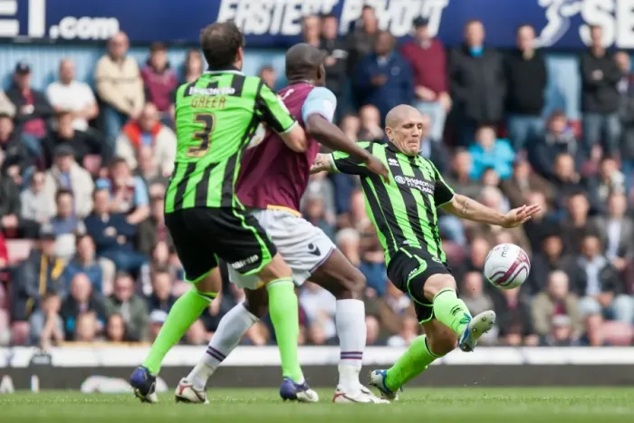 Framed Print : Defending Glory: Adam El-Abd at Boleyn Ground, Brighton & Hove Albion vs West Ham United, 2012 Framed Print : Defending Glory: Adam El-Abd at Boleyn Ground, Brighton & Hove Albion vs West Ham United, 2012