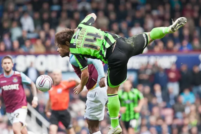 Framed Print : Defensive Battle: Inigo Calderon's Header in West Ham Utd vs. Brighton & Hove Albion, Npower Championship, 2012 Framed Print : Defensive Battle: Inigo Calderon's Header in West Ham Utd vs. Brighton & Hove Albion, Npower Championship, 2012