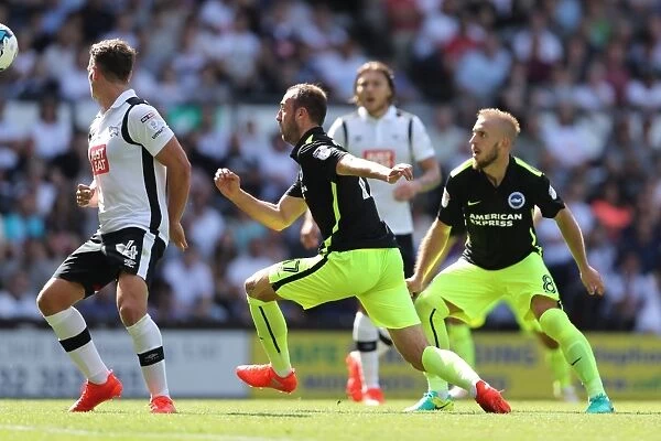 Derby County vs. Brighton and Hove Albion: EFL Sky Bet Championship Clash at iPro Stadium (06AUG16) - Intense Action from Championship Showdown