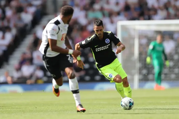 Framed Print : Derby County vs. Brighton and Hove Albion: EFL Sky Bet Championship Clash at iPro Stadium (06AUG16) - Intense Action Framed Print : Derby County vs. Brighton and Hove Albion: EFL Sky Bet Championship Clash at iPro Stadium (06AUG16) - Intense Action