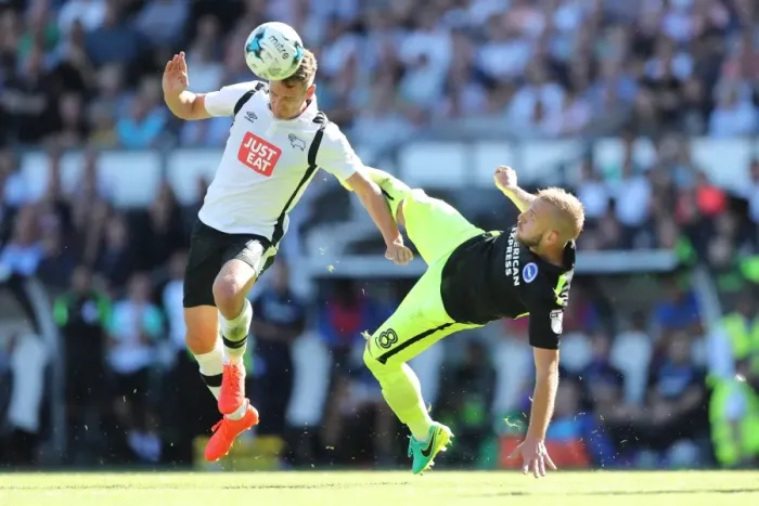 Framed Print : Derby County vs. Brighton and Hove Albion: EFL Sky Bet Championship Clash at iPro Stadium (06AUG16) - Intense Football Action Framed Print : Derby County vs. Brighton and Hove Albion: EFL Sky Bet Championship Clash at iPro Stadium (06AUG16) - Intense Football Action