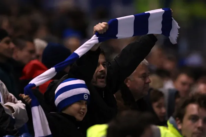 Framed Print : Electric Atmosphere at The Amex: Brighton & Hove Albion FC Crowd Shots (2011-12)