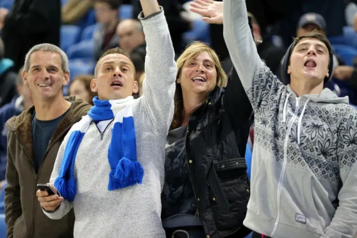 Framed Print : Electric Atmosphere: Brighton & Hove Albion FC Fans Roar at Amex Stadium (2013-14: Sheffield Wednesday Game) Framed Print : Electric Atmosphere: Brighton & Hove Albion FC Fans Roar at Amex Stadium (2013-14: Sheffield Wednesday Game)