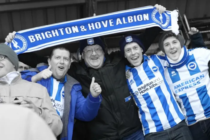 Framed Print : Electric Atmosphere: Wigan Athletic Away Day, Brighton and Hove Albion FC 2013-14 Framed Print : Electric Atmosphere: Wigan Athletic Away Day, Brighton and Hove Albion FC 2013-14