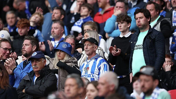 Electric Seaside Atmosphere: Brighton and Hove Albion Fans at FA Cup Semi-Final vs Manchester United (23APR23)