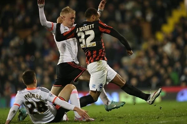 Elliott Bennett in Action: Fulham vs. Brighton & Hove Albion (December 2014)