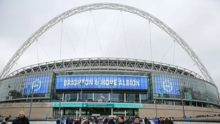 Framed Print : Emirates FA Cup Semi-Final: Manchester City vs. Brighton & Hove Albion Showdown at Wembley Stadium (06.04.19) Framed Print : Emirates FA Cup Semi-Final: Manchester City vs. Brighton & Hove Albion Showdown at Wembley Stadium (06.04.19)