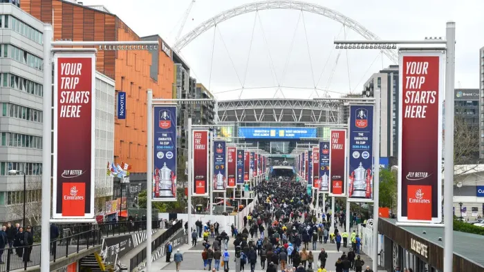 Framed Print : Emirates FA Cup Semi-Final: Manchester City vs. Brighton & Hove Albion Showdown at Wembley Stadium (06.04.19) Framed Print : Emirates FA Cup Semi-Final: Manchester City vs. Brighton & Hove Albion Showdown at Wembley Stadium (06.04.19)