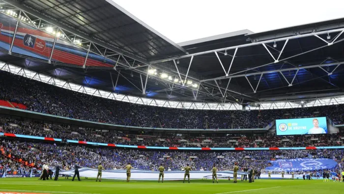 Framed Print : Emirates FA Cup Semi-Final: Manchester City vs. Brighton & Hove Albion at Wembley Stadium (06.04.19) Framed Print : Emirates FA Cup Semi-Final: Manchester City vs. Brighton & Hove Albion at Wembley Stadium (06.04.19)