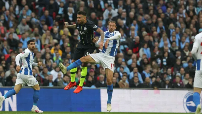 Framed Print : Emirates FA Cup Semi-Final: Manchester City vs. Brighton & Hove Albion at Wembley Stadium (06.04.19) Framed Print : Emirates FA Cup Semi-Final: Manchester City vs. Brighton & Hove Albion at Wembley Stadium (06.04.19)