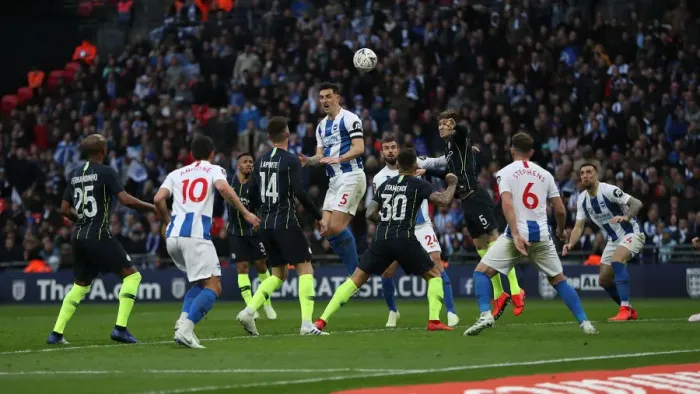 Framed Print : Emirates FA Cup Semi-Final: Manchester City vs. Brighton & Hove Albion Showdown at Wembley Stadium (06.04.19) Framed Print : Emirates FA Cup Semi-Final: Manchester City vs. Brighton & Hove Albion Showdown at Wembley Stadium (06.04.19)