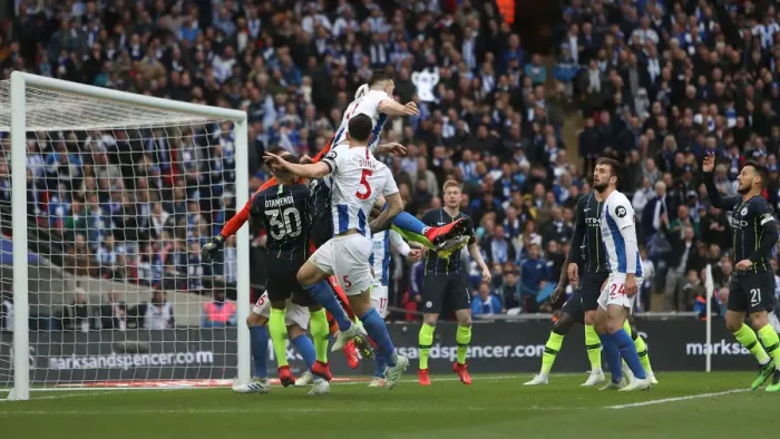 Framed Print : Emirates FA Cup Semi-Final: Manchester City vs. Brighton & Hove Albion Showdown at Wembley Stadium (06.04.19) Framed Print : Emirates FA Cup Semi-Final: Manchester City vs. Brighton & Hove Albion Showdown at Wembley Stadium (06.04.19)
