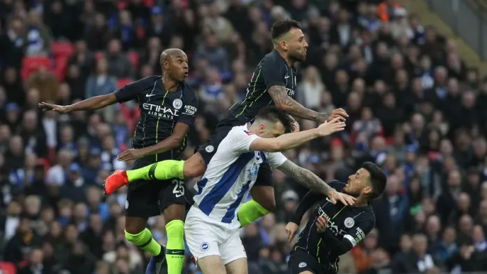 Framed Print : Emirates FA Cup Semi-Final: Manchester City vs. Brighton & Hove Albion Showdown at Wembley Stadium (06.04.19) Framed Print : Emirates FA Cup Semi-Final: Manchester City vs. Brighton & Hove Albion Showdown at Wembley Stadium (06.04.19)