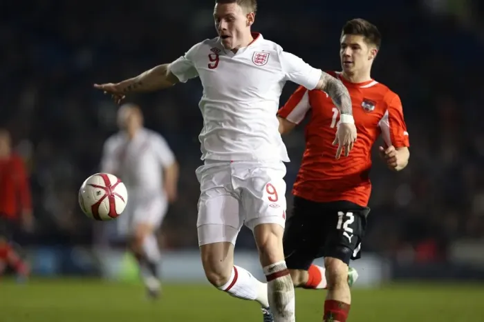 Framed Print : England U21 vs Austria U21 at The Amex Stadium (2013) Framed Print : England U21 vs Austria U21 at The Amex Stadium (2013)