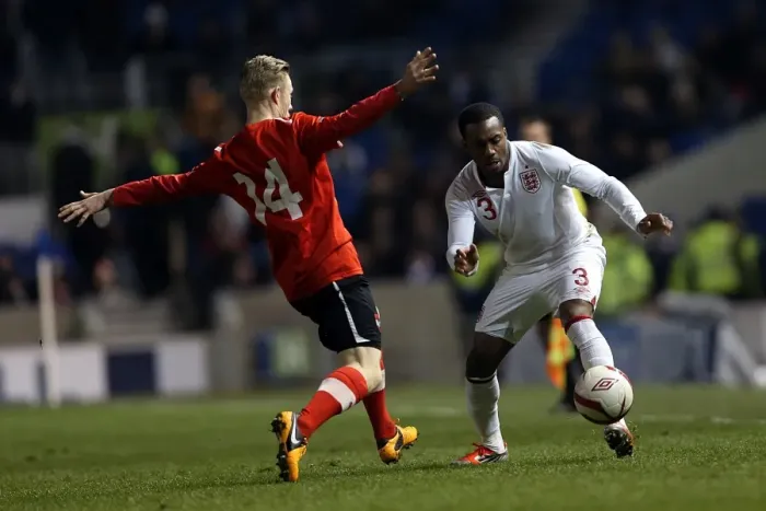Framed Print : England U21 vs Austria U21 at The Amex Stadium: A Clash of Young Talents (25-03-2013) Framed Print : England U21 vs Austria U21 at The Amex Stadium: A Clash of Young Talents (25-03-2013)