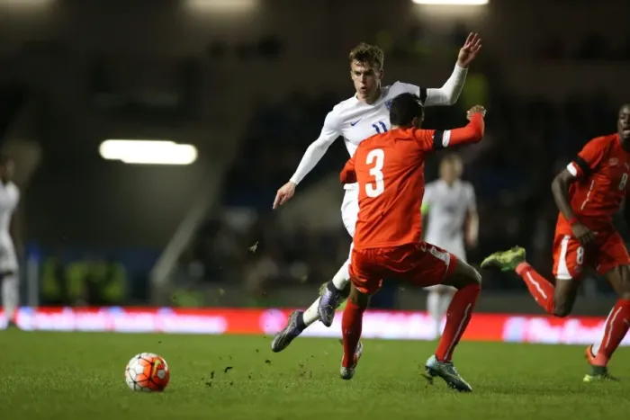 Framed Print : England U21s vs. Switzerland: U21 European Championship Qualifier at Brighton and Hove Albion's American Express Community Stadium (16 November 2015) Framed Print : England U21s vs. Switzerland: U21 European Championship Qualifier at Brighton and Hove Albion's American Express Community Stadium (16 November 2015)