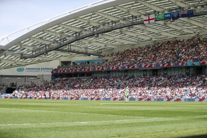 Framed Print : England Women vs. New Zealand Women: FIFA World Cup Warm-Up Match at Brighton and Hove Albion's American Express Community Stadium (01JUN19) Framed Print : England Women vs. New Zealand Women: FIFA World Cup Warm-Up Match at Brighton and Hove Albion's American Express Community Stadium (01JUN19)