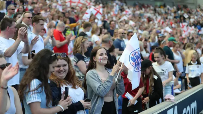 Framed Print : England Women vs New Zealand Women: FIFA World Cup Warm-Up Match at Brighton and Hove Albion's American Express Community Stadium (01.06.19)