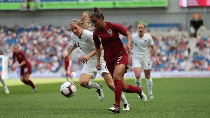 Framed Print : England Women vs New Zealand Women: FIFA World Cup Warm-Up Match at Brighton and Hove Albion's American Express Community Stadium (01.06.19) Framed Print : England Women vs New Zealand Women: FIFA World Cup Warm-Up Match at Brighton and Hove Albion's American Express Community Stadium (01.06.19)