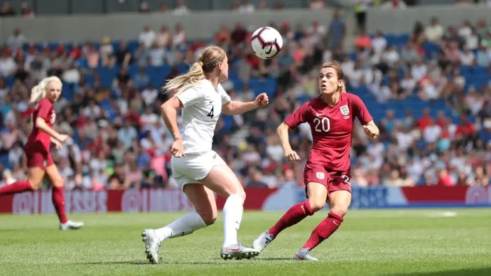 Framed Print : England Women vs New Zealand Women: FIFA World Cup Warm-Up Match at Brighton and Hove Albion's American Express Community Stadium (01.06.19) Framed Print : England Women vs New Zealand Women: FIFA World Cup Warm-Up Match at Brighton and Hove Albion's American Express Community Stadium (01.06.19)