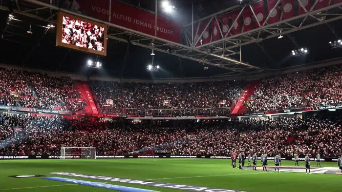 Framed Print : Europa League Showdown: Ajax vs. Brighton & Hove Albion at Johan Cruyff Arena (09.11.23)